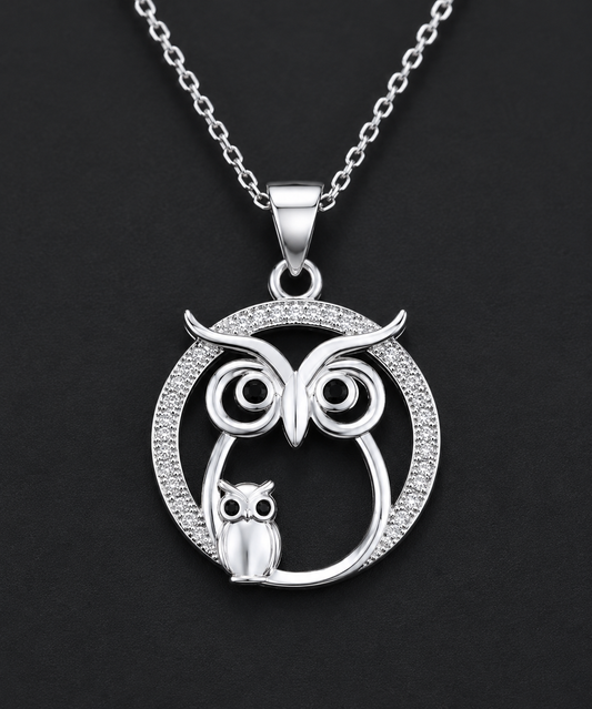 Wise Guardian Owl Necklace