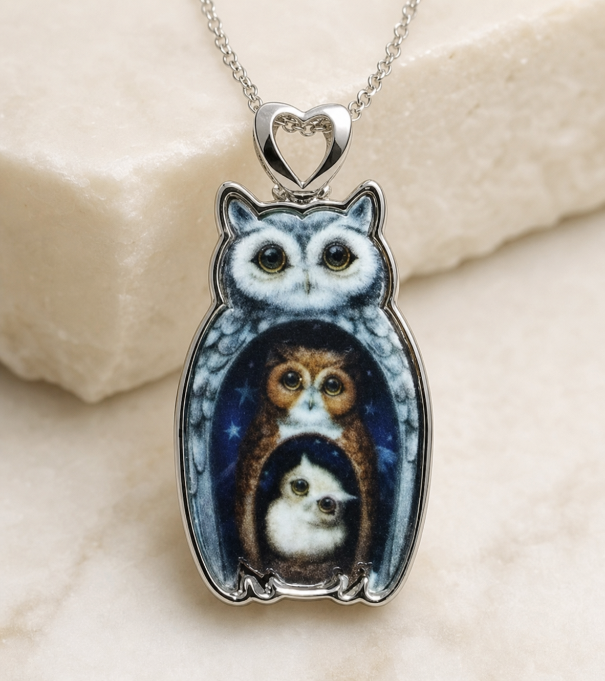 necklace, owl necklace, pendant necklace, owl jewelry, animal jewelry, nature inspired, silver-tone jewelry, gift for owl lovers, everyday wear,Studio7Fashion