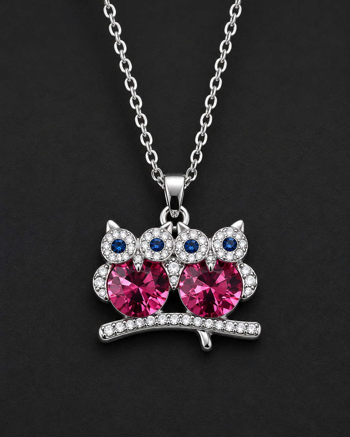 Sweetheart Owl Duo Necklace