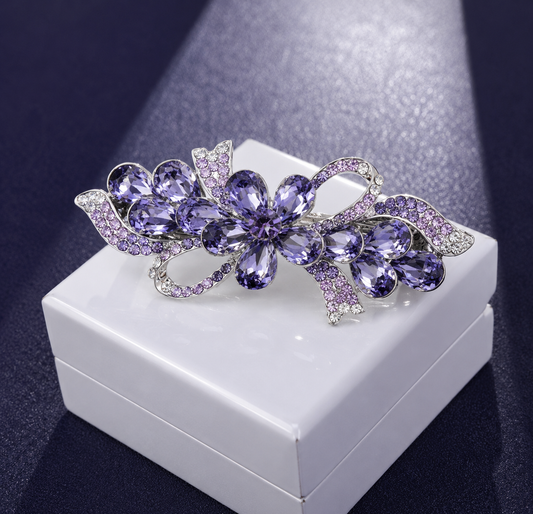 Amethyst Elegance Barrette