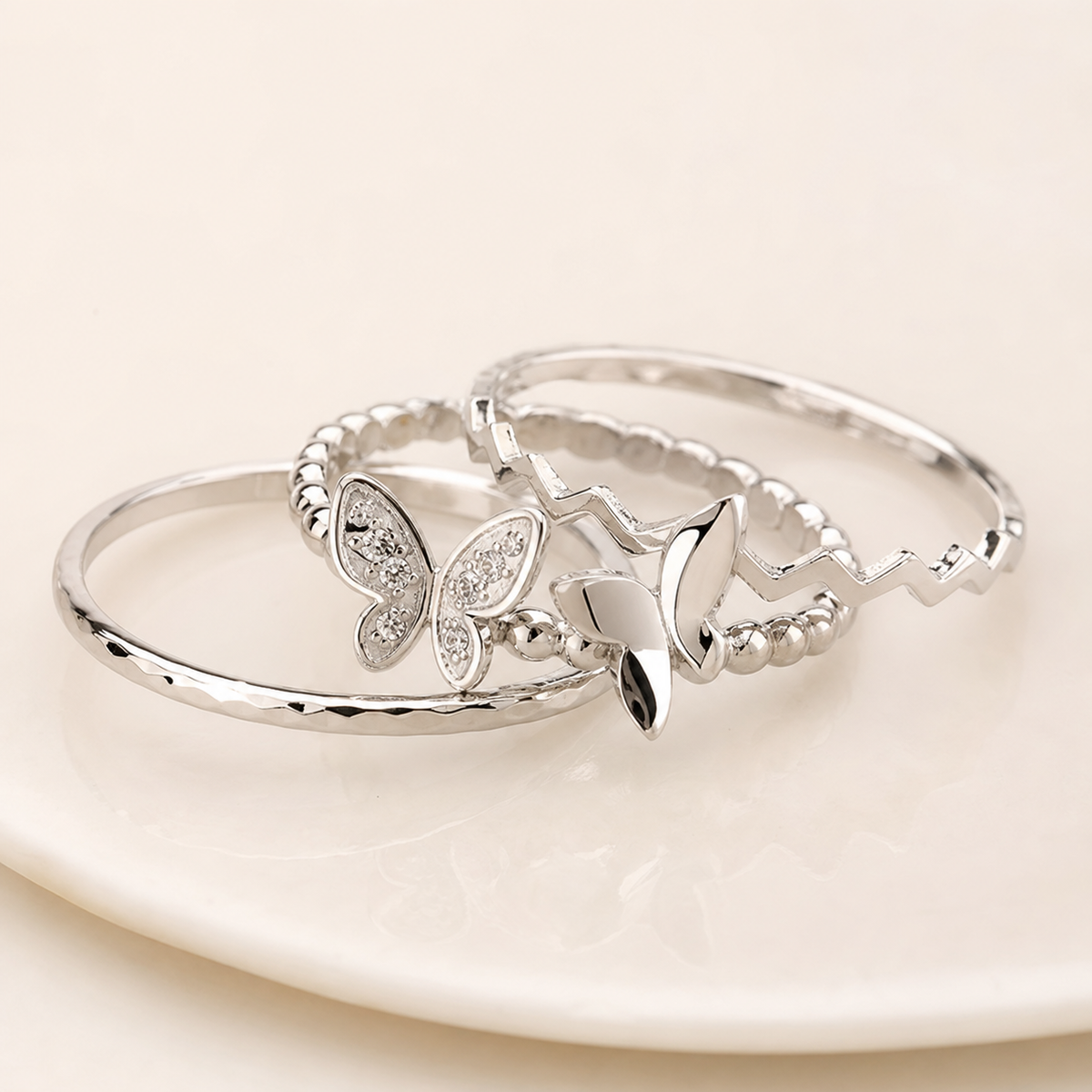 ring, knuckle ring, silver ring, butterfly ring, women's jewelry, everyday wear, gift,Studio7Fashion