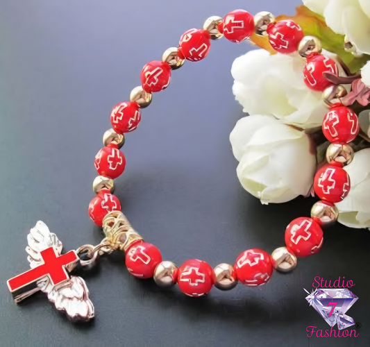Guardian Faith Beaded Stretch Bracelet