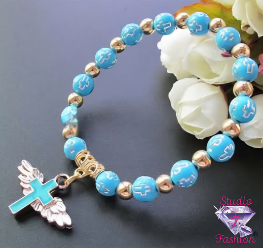 Guardian Faith Beaded Stretch Bracelet