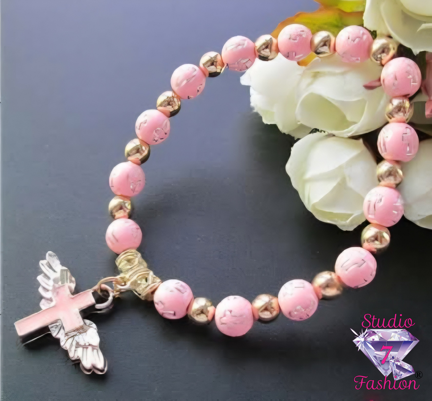 Guardian Faith Beaded Stretch Bracelet
