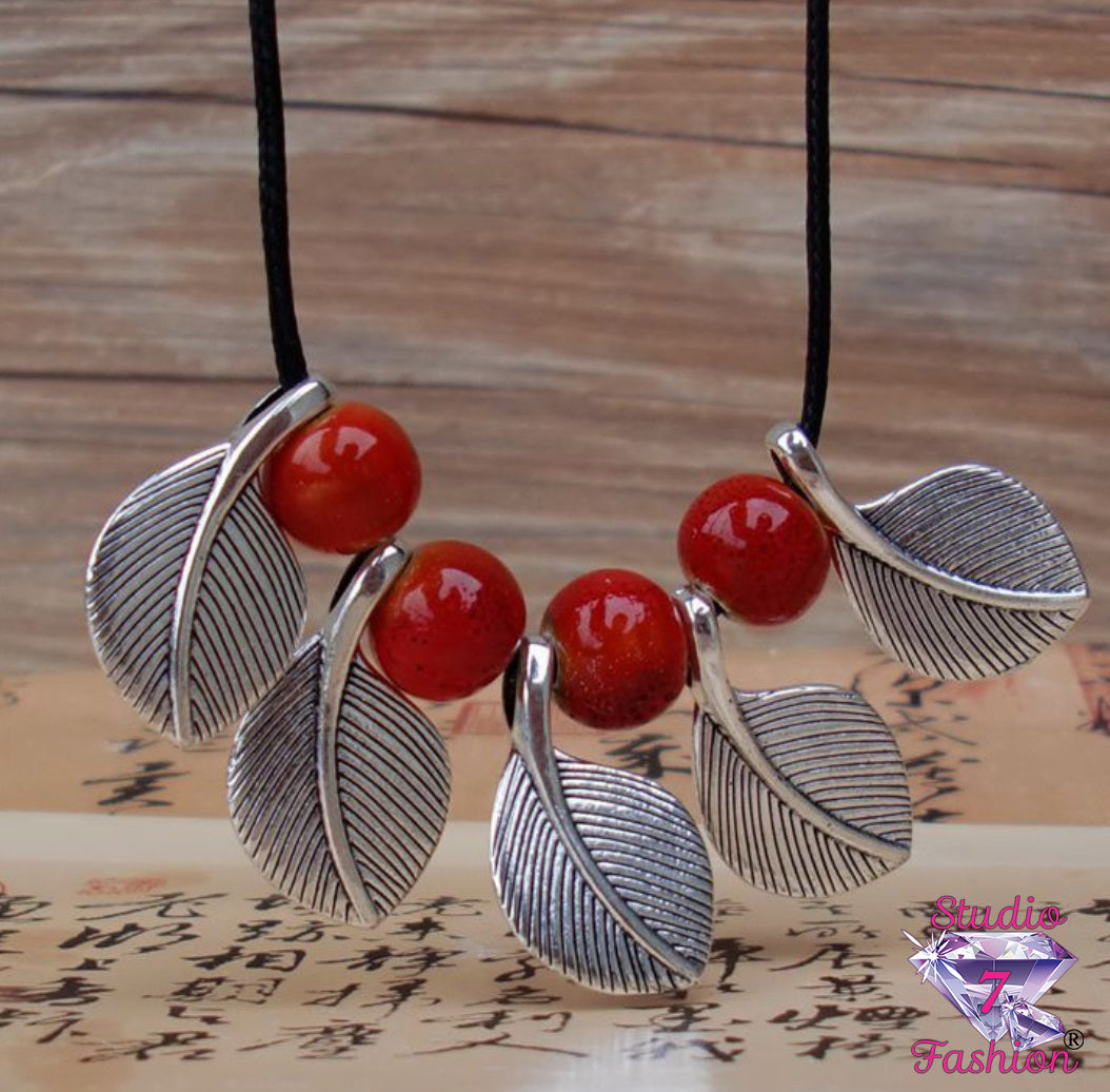 Crimson Berries Necklace