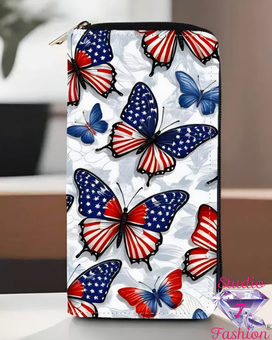 Spirit of Freedom Patriotic Butterfly Wallet