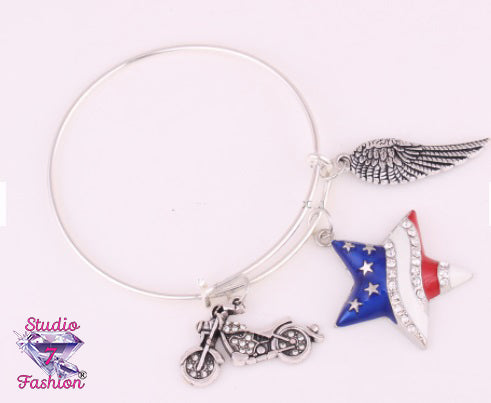 Motorcycle Patriot Bracelet