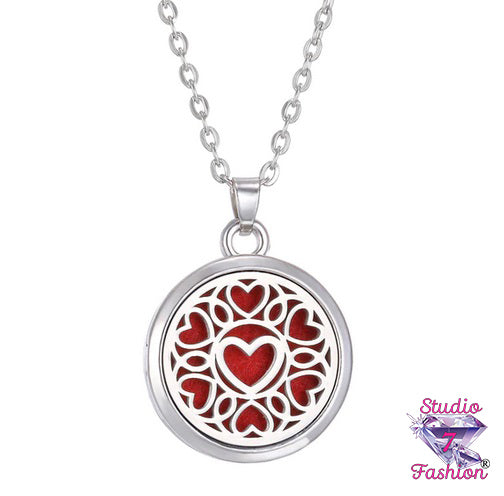 Hearts Aromatherapy Necklace
