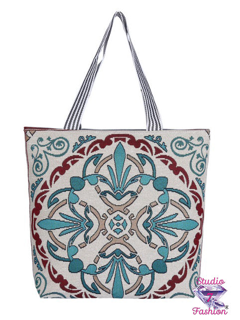 Vintage Floral Tote Bag