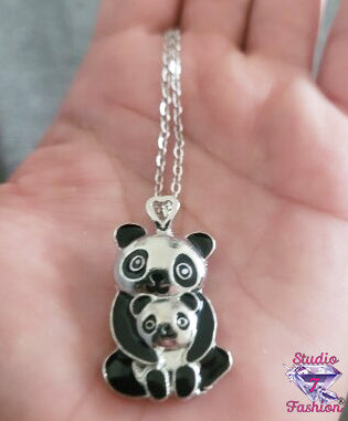 Loving Panda Bears Necklace