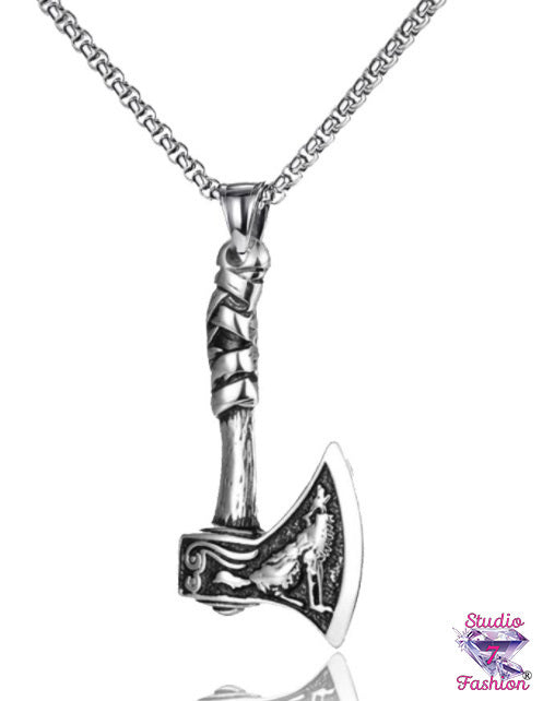 Intricate Design Tomahawk Necklace
