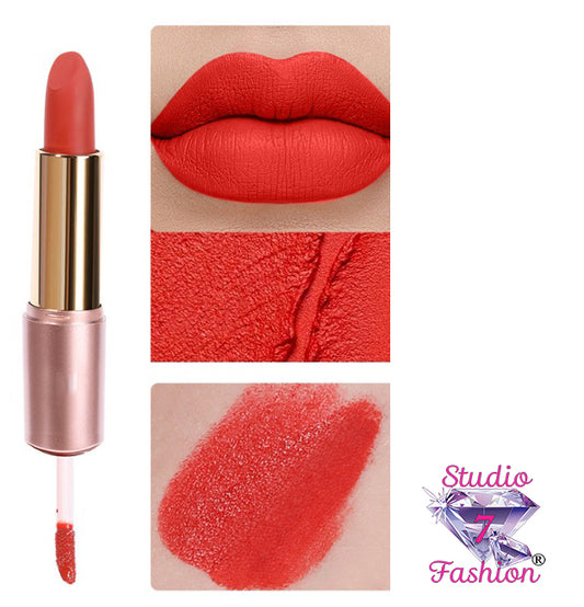 Orange Red 2 in 1 Lipstick