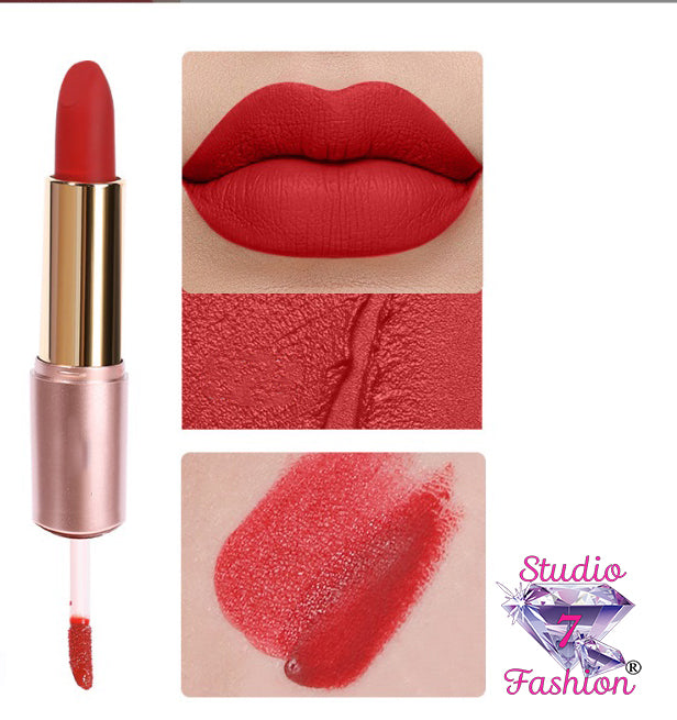 Berry Red 2 in 1 Lipstick