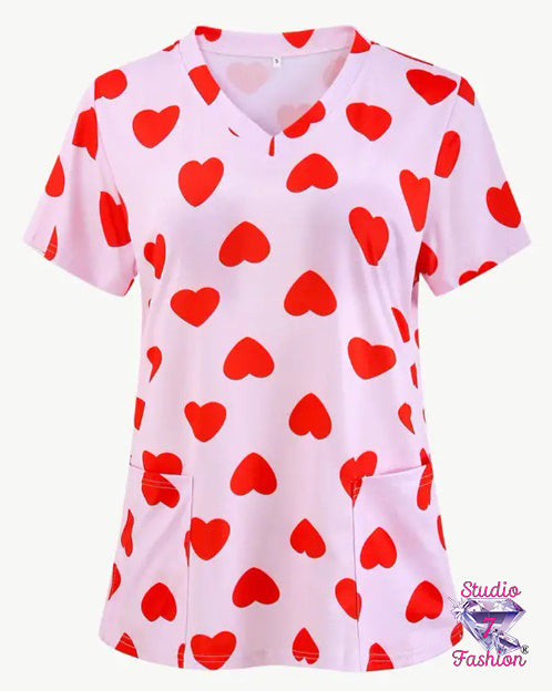 Be My Valentine Scrub Top