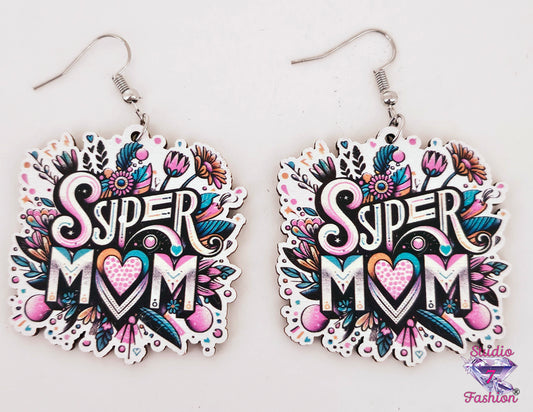 Super Mom Floral Earrings