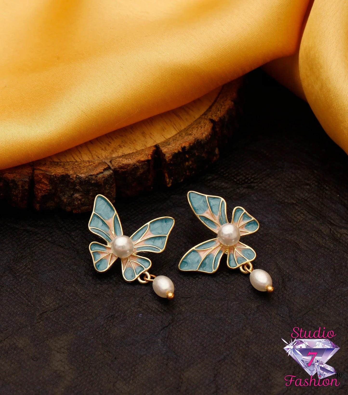 Enchanted Meadow Stained-Glass Earrings