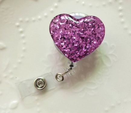 Sparkling Heart Badge Reel