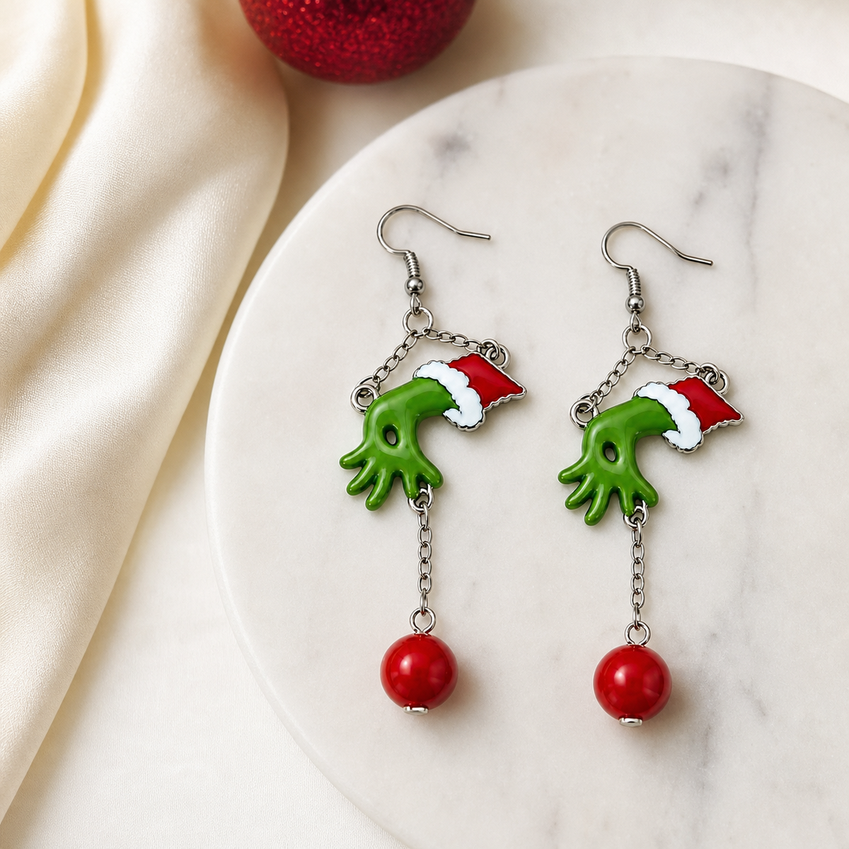 Green Grinch Christmas Earrings,Studio7Fashion