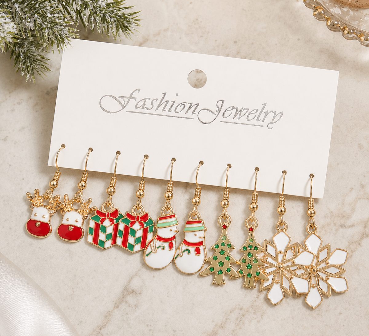 Christmas Assorted Dangle Earrings,Studio7Fashion