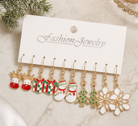 Christmas Assorted Dangle Earrings,Studio7Fashion