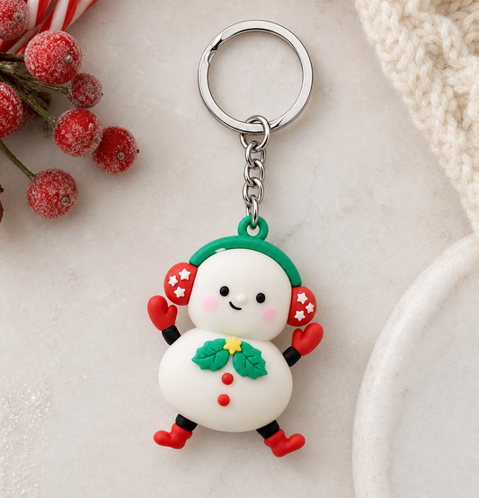 Christmas Snowman Keychain,Studio7Fashion