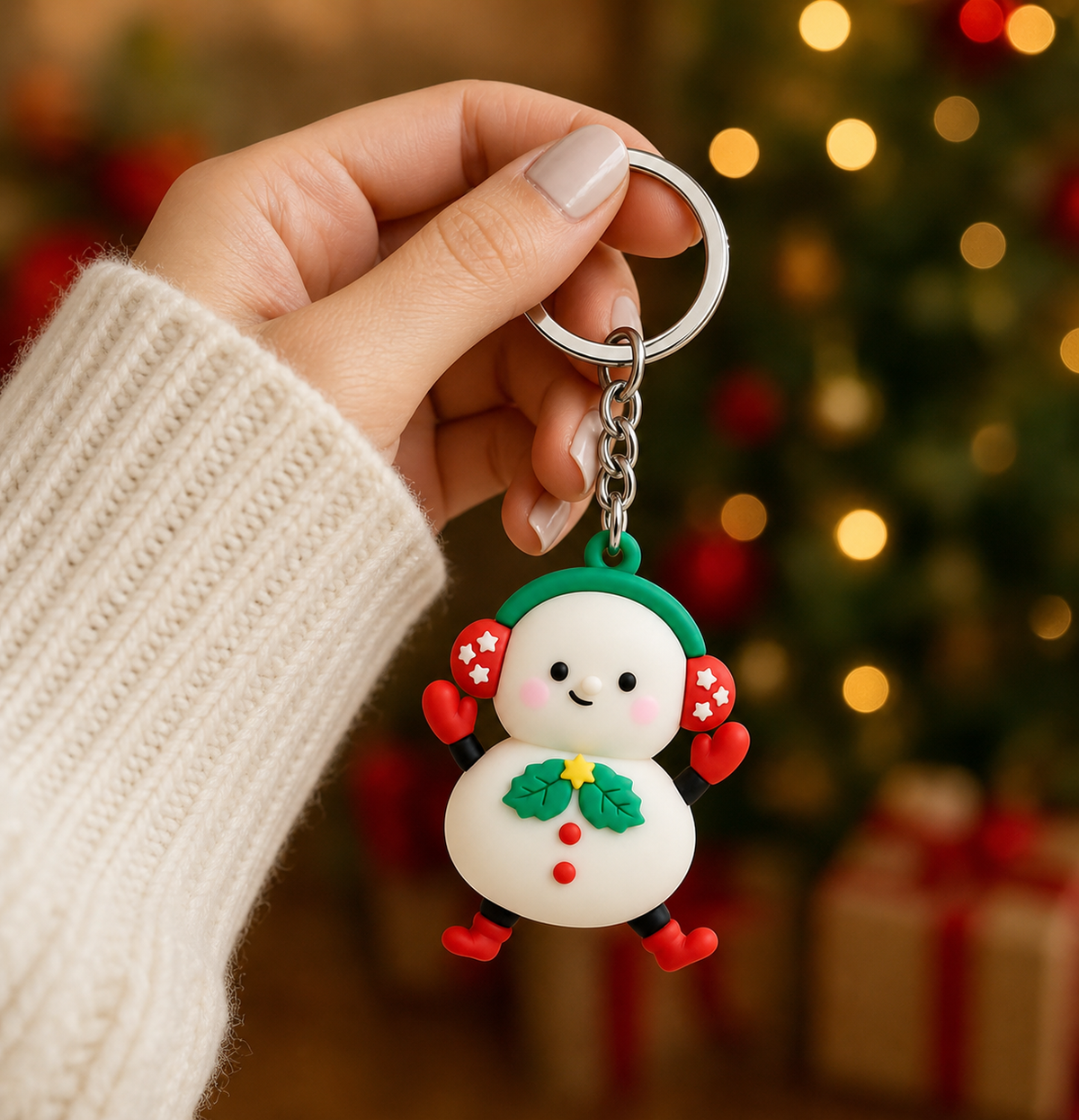 Christmas Snowman Keychain | Studio7Fashion,Studio7Fashion