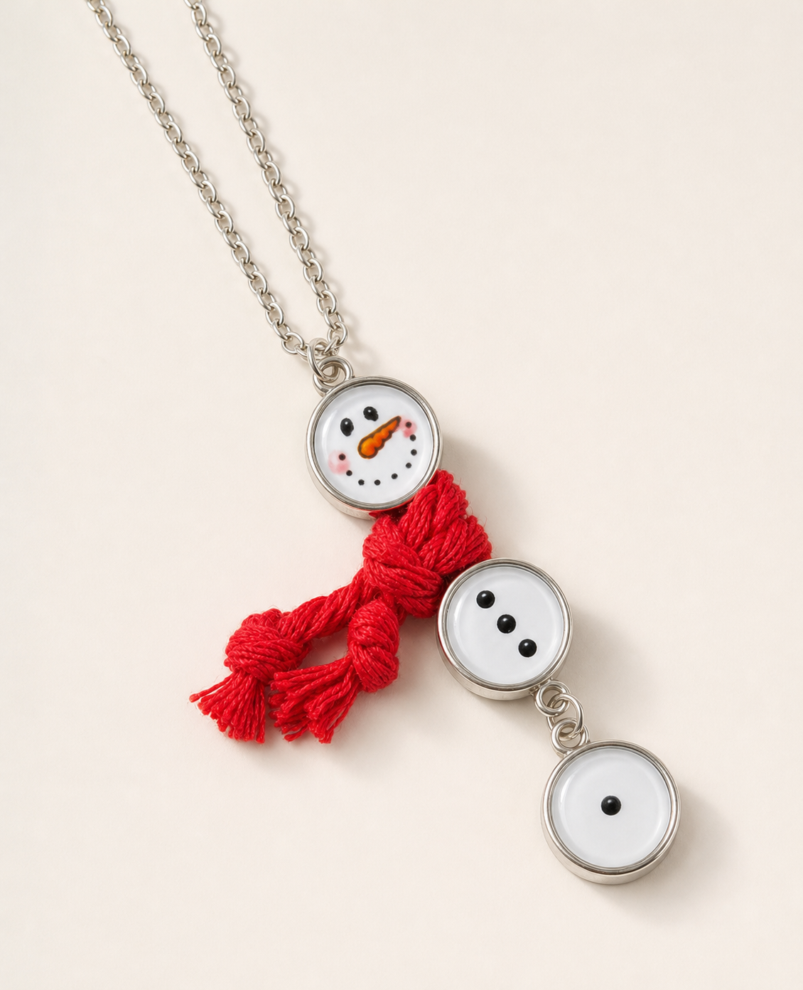 necklace, snowman necklace, Christmas jewelry, winter accessory, holiday jewelry, red scarf, snowman gift, Christmas gift, women's jewelry,Studio7Fashion