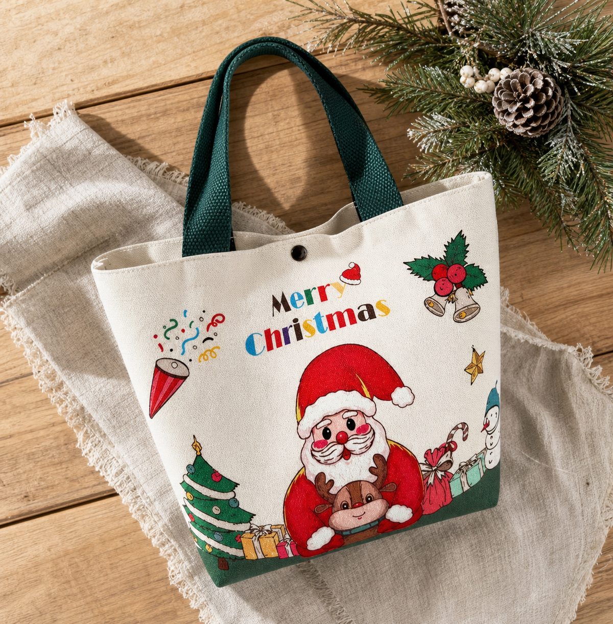 Merry Christmas Santa Purse,Studio7Fashion