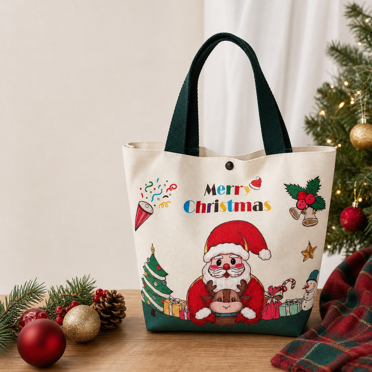 Merry Christmas Santa Purse,Studio7Fashion