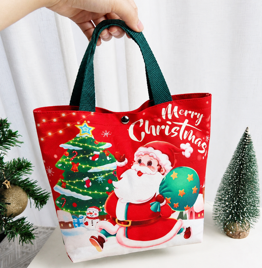 Merry Christmas Happy Santa Purse