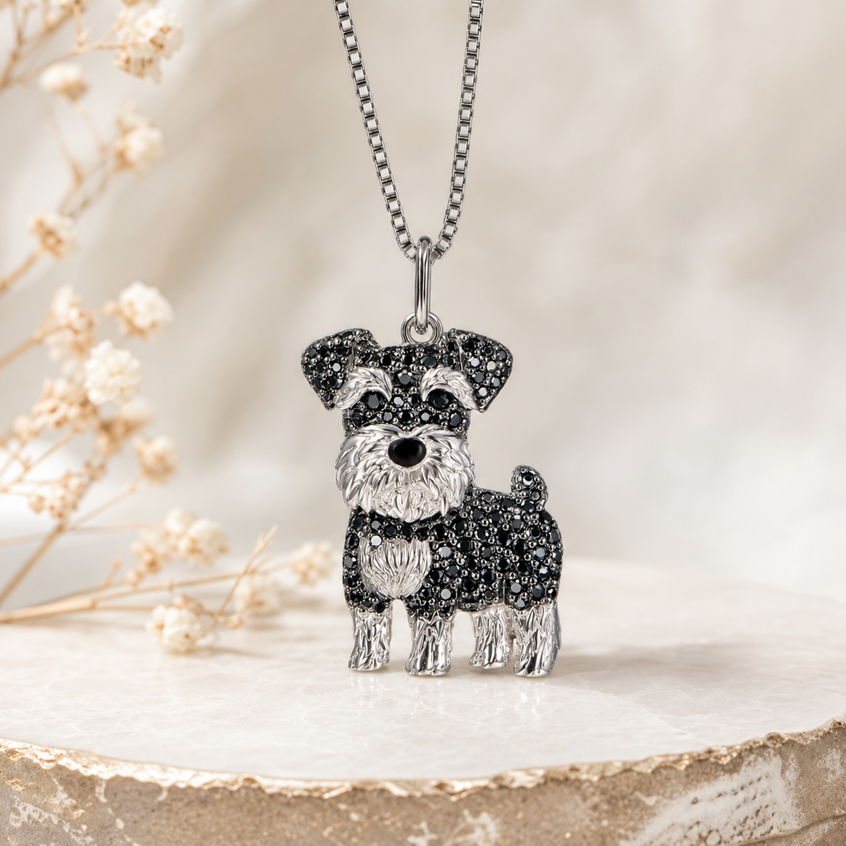 Schnauzer Dog Pendant Necklace,Studio7Fashion