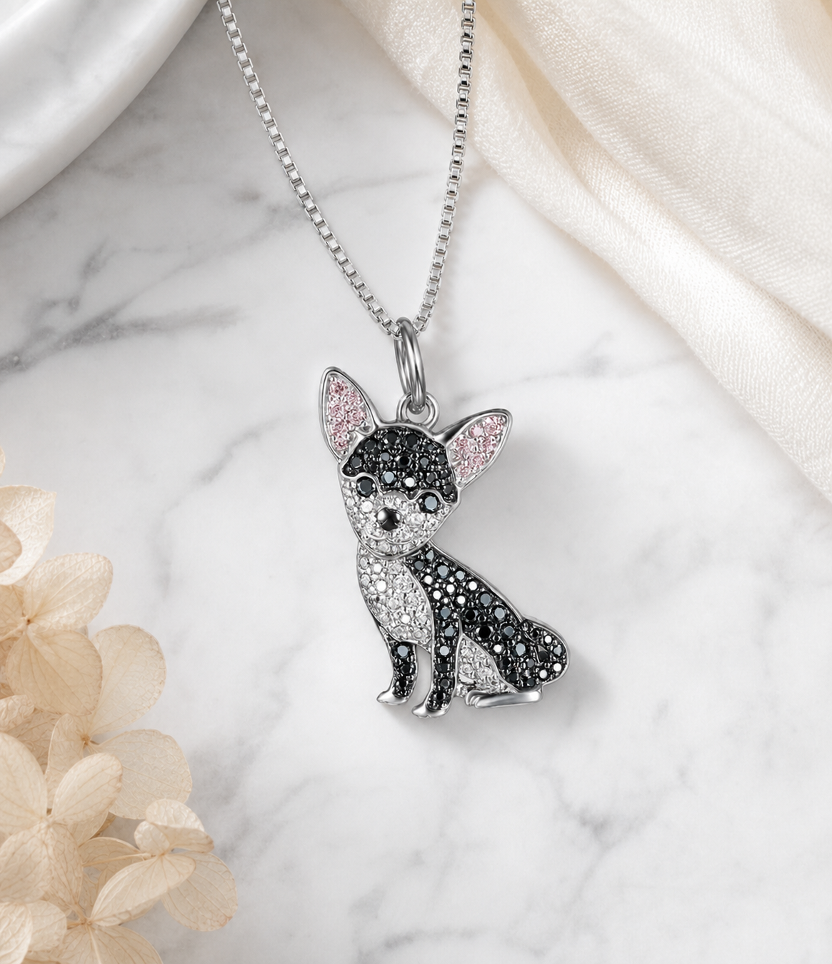 Chihuahua Pendant Necklace,Studio7Fashion