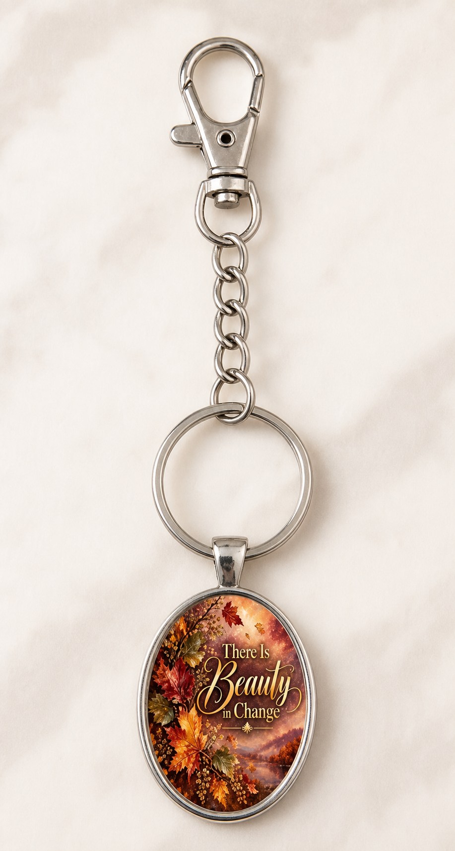 keychain, oval keychain, inspirational keychain, floral keychain, stainless steel keychain, glass cabochon, encouraging gift, inspirational gift, everyday accessory,Studio7Fashion