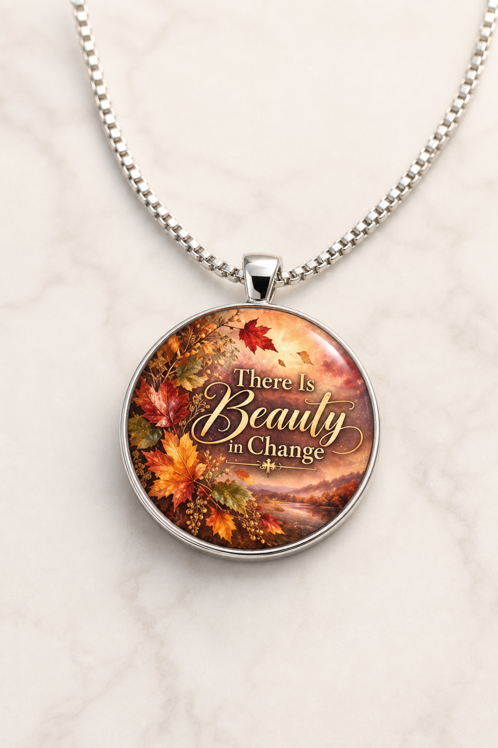 necklace, pendant necklace, autumn jewelry, floral jewelry, inspirational jewelry, nature inspired, gift, everyday wear, fall jewelry, Studio7Fashion,Studio7Fashion