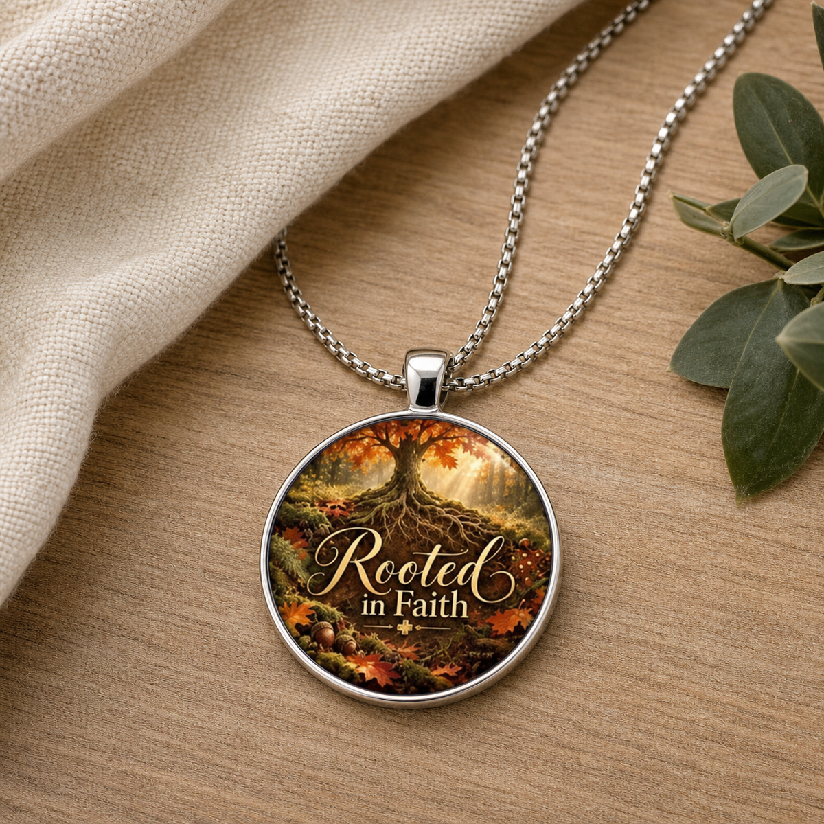 Rooted in Faith Autumn Forest Necklace,Studio7Fashion