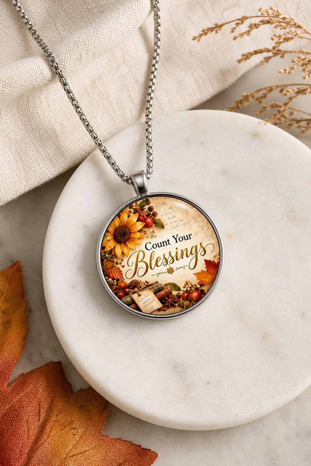 Count Your Blessings Harvest Necklace,Studio7Fashion