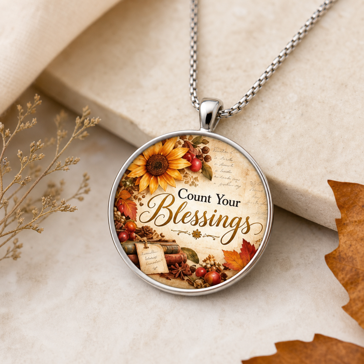 Count Your Blessings Harvest Necklace,Studio7Fashion