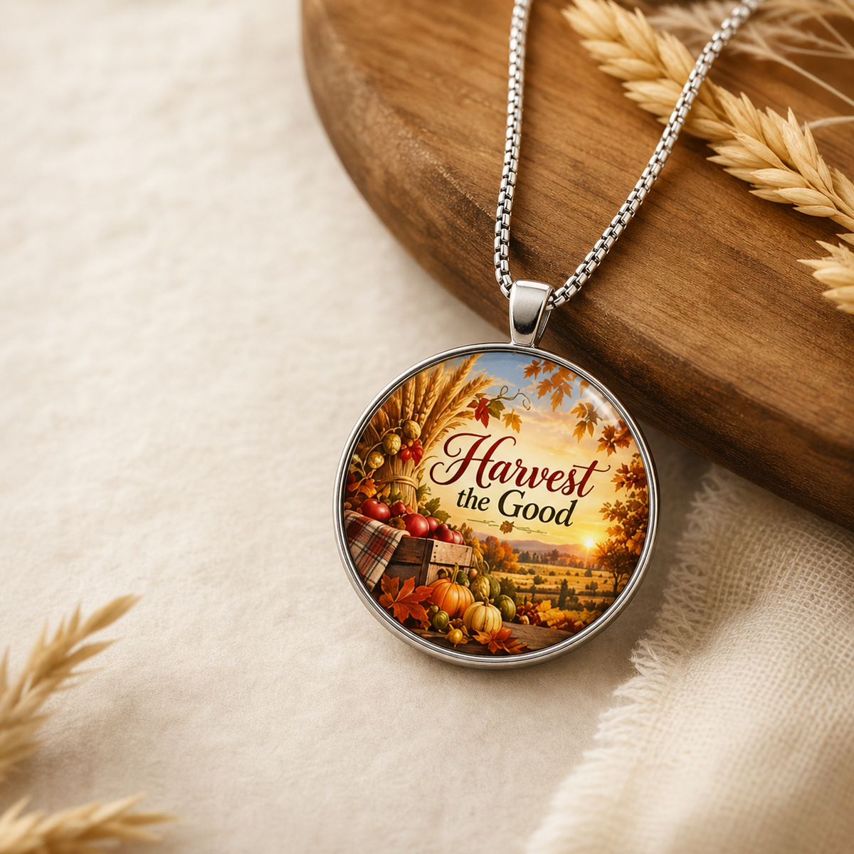 Harvest the Good Autumn Pendant Necklace,Studio7Fashion