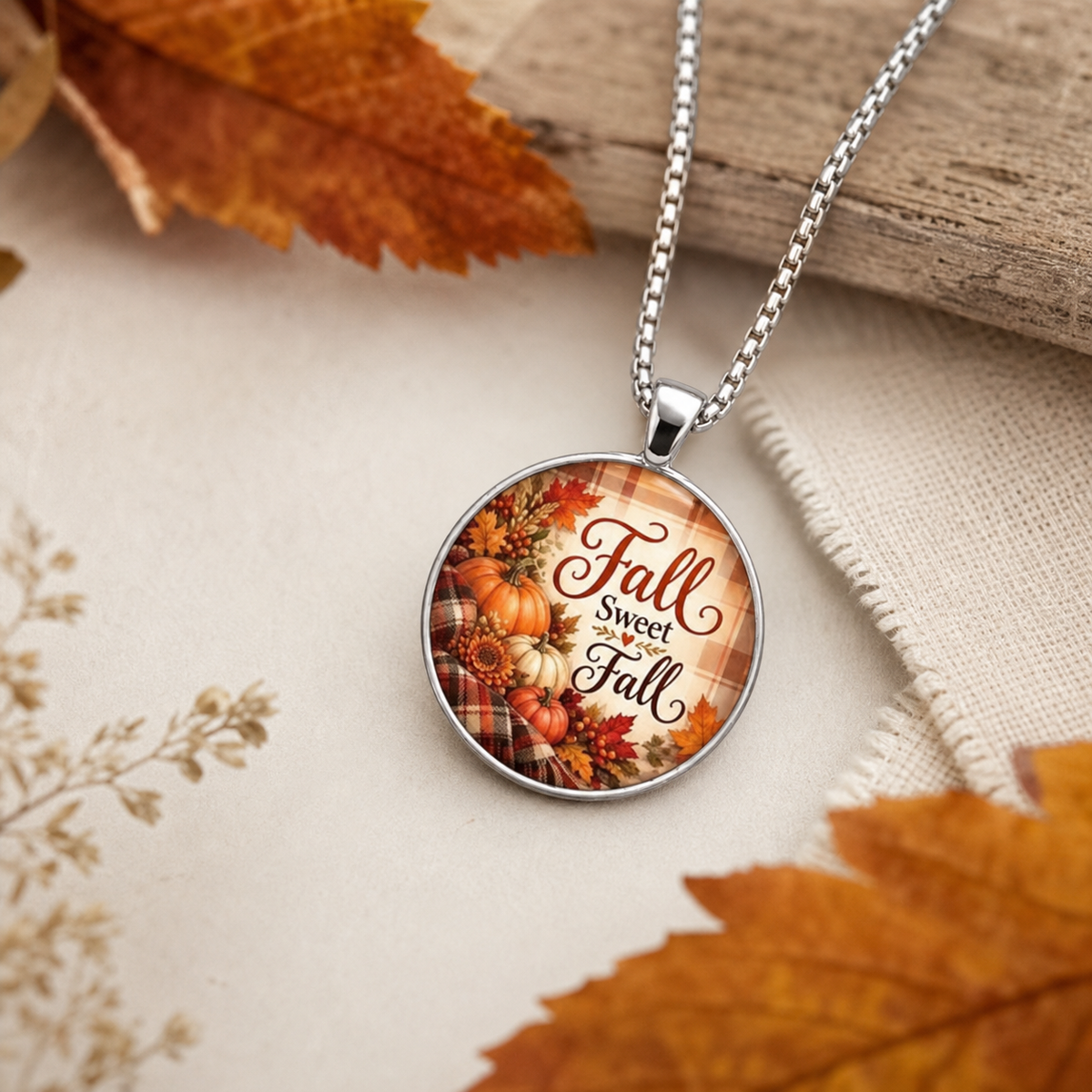 Fall Sweet Fall Pumpkin Necklace,Studio7Fashion