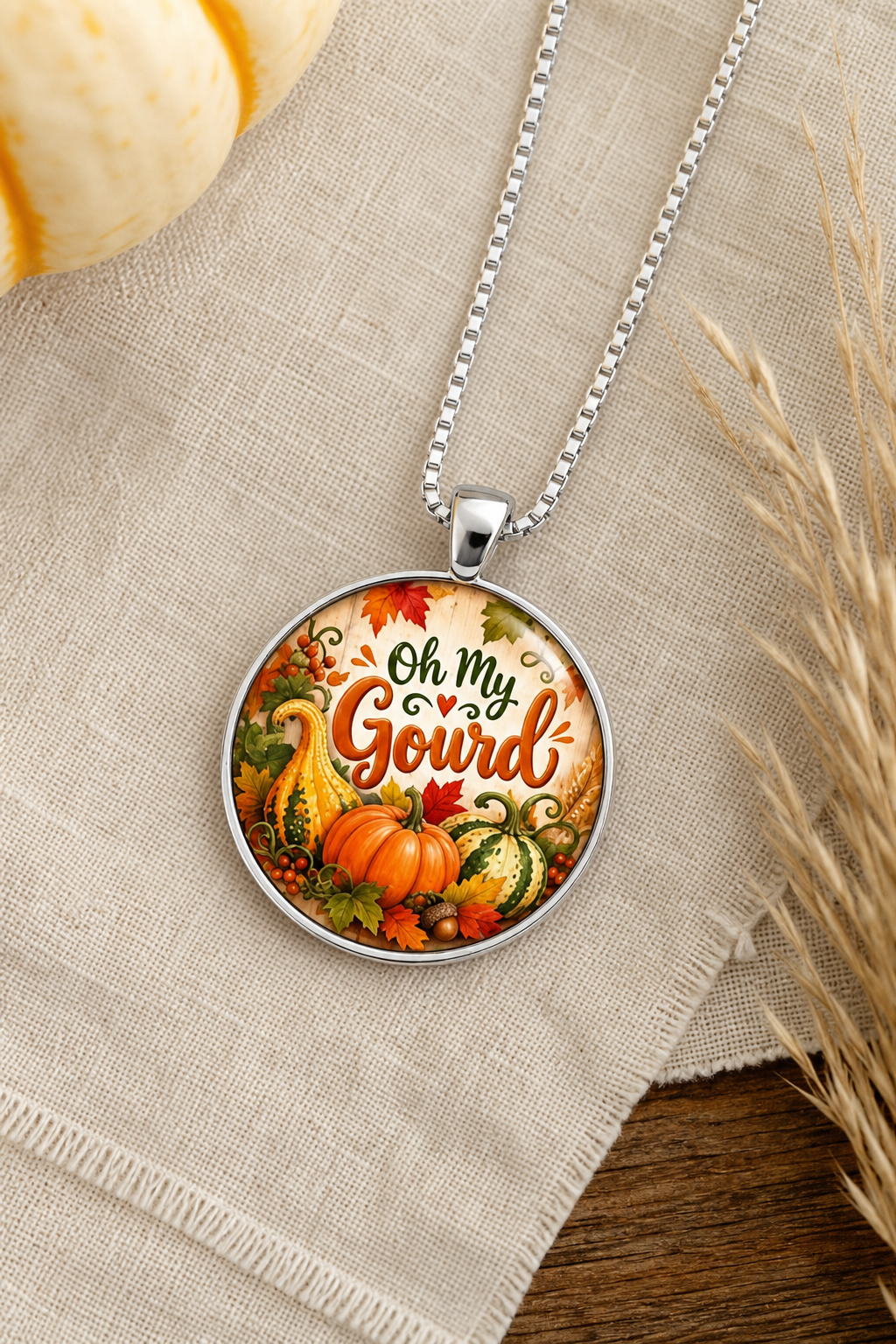 Oh My Gourd Pumpkin Necklace,Studio7Fashion