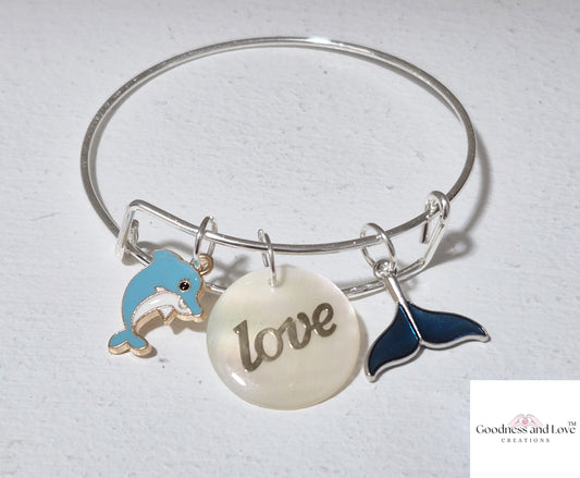 Ocean Love Bangle Bracelet