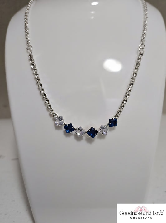 Cobalt Prism Necklace