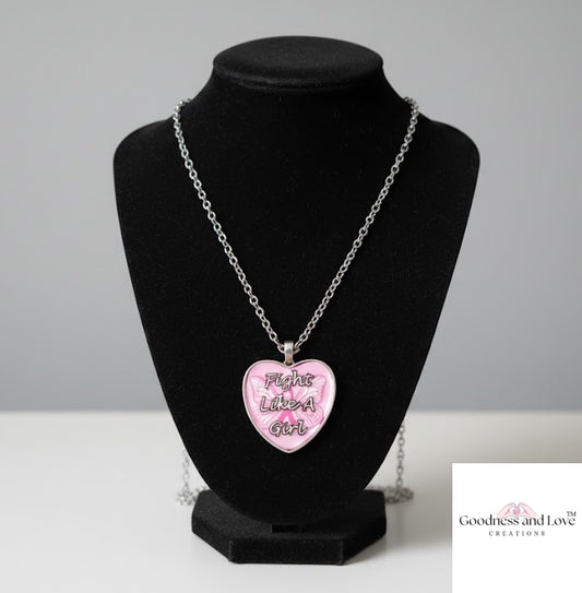 Fight Like A Girl Awareness Necklace