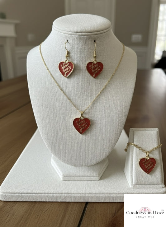 Jesus Loves You Heart Set