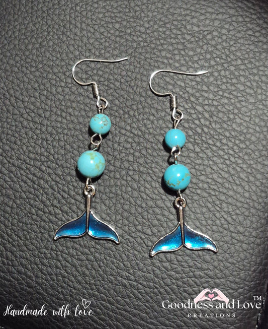 Mystic Whale Tail Earrings