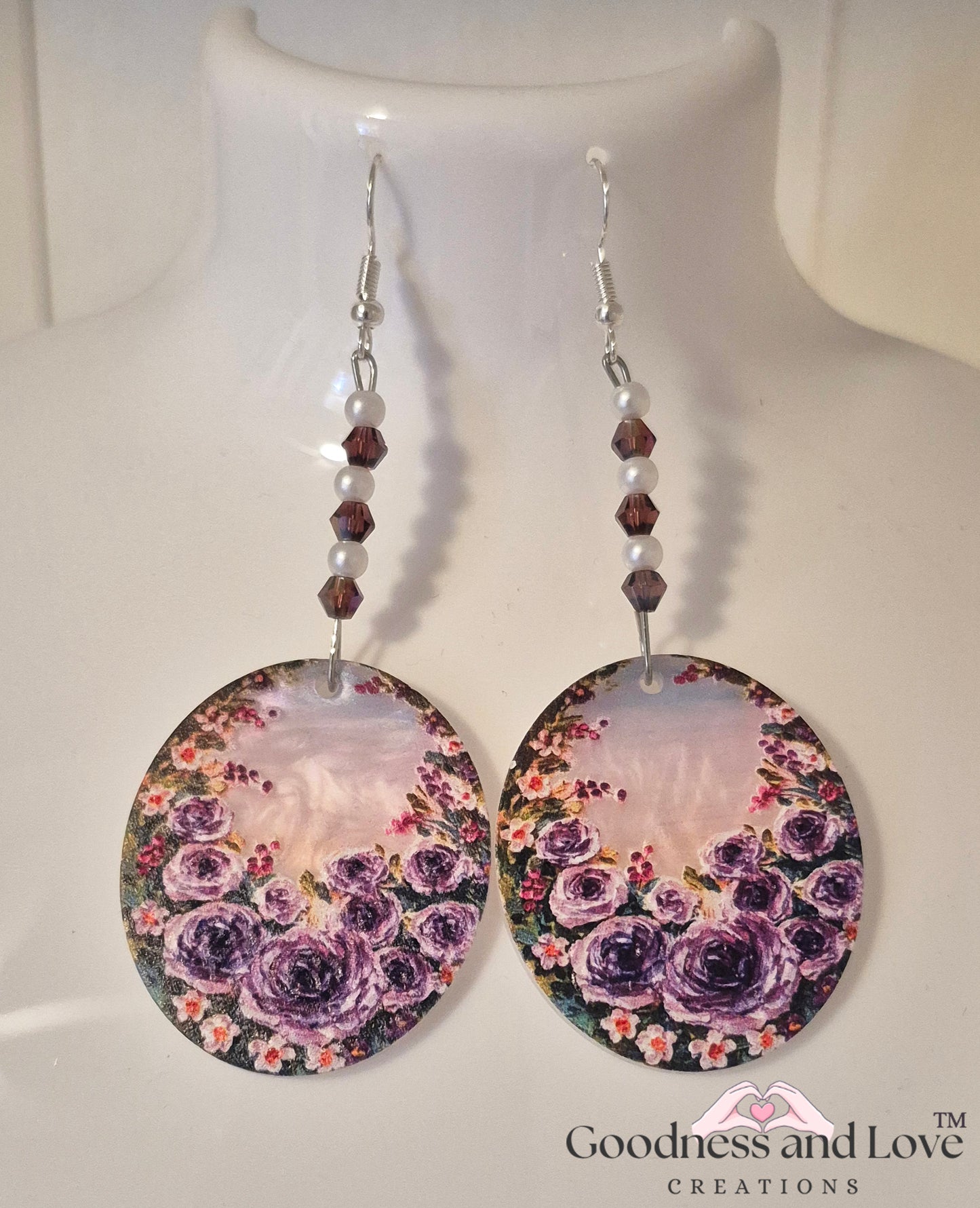 Watercolor Floral Earrings