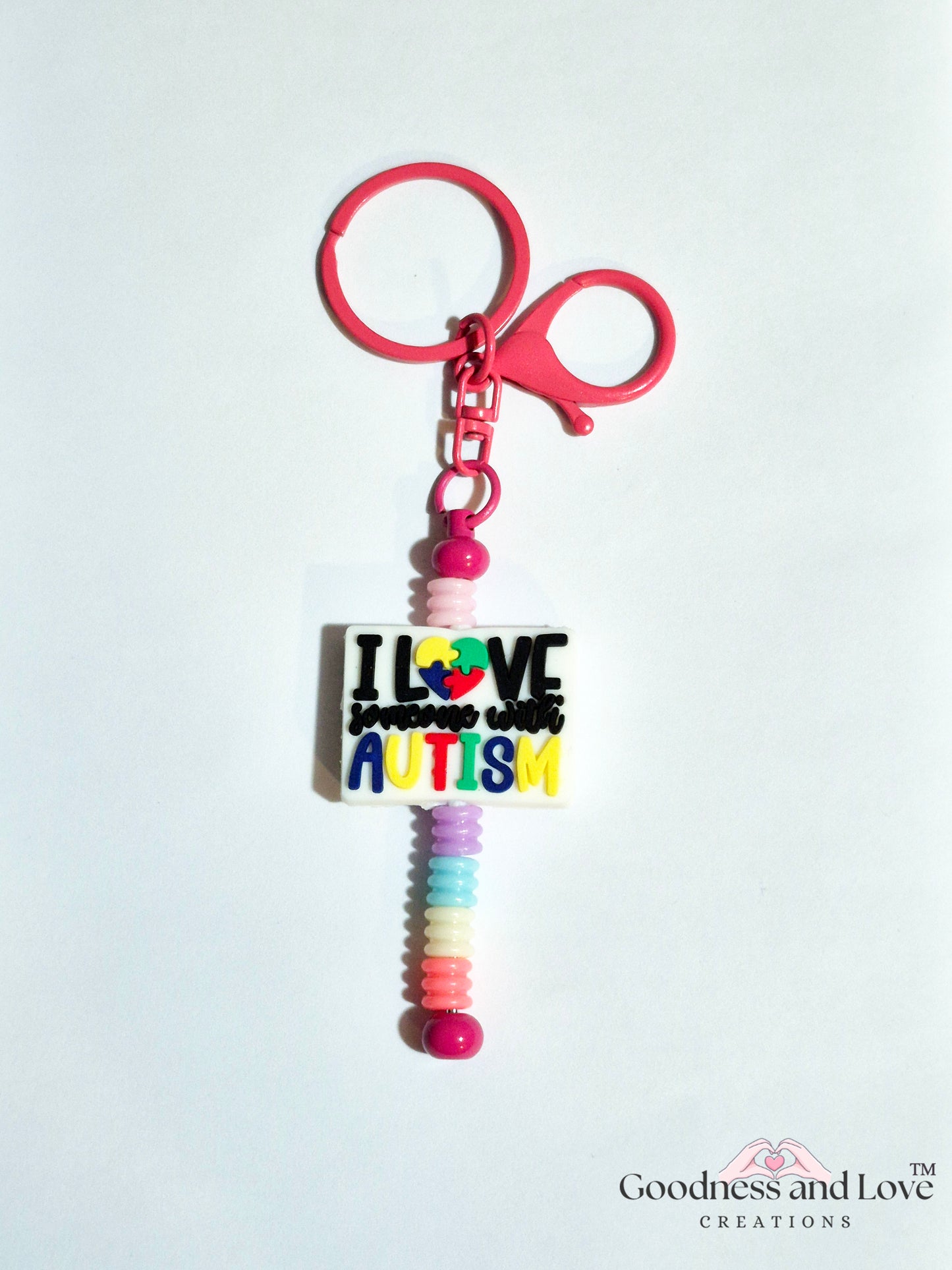 Love Autism Keychain 