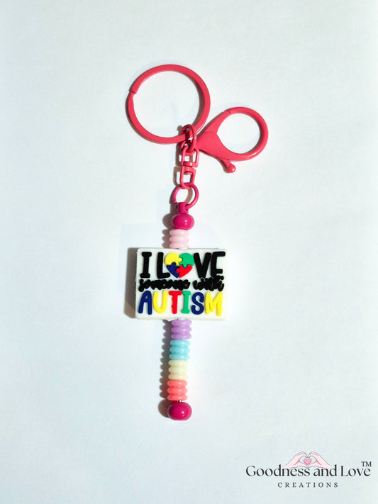 Love Autism Keychain 