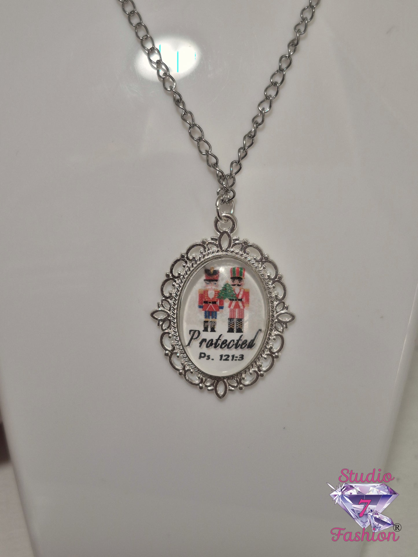 Protected Holiday Nutcracker Necklace