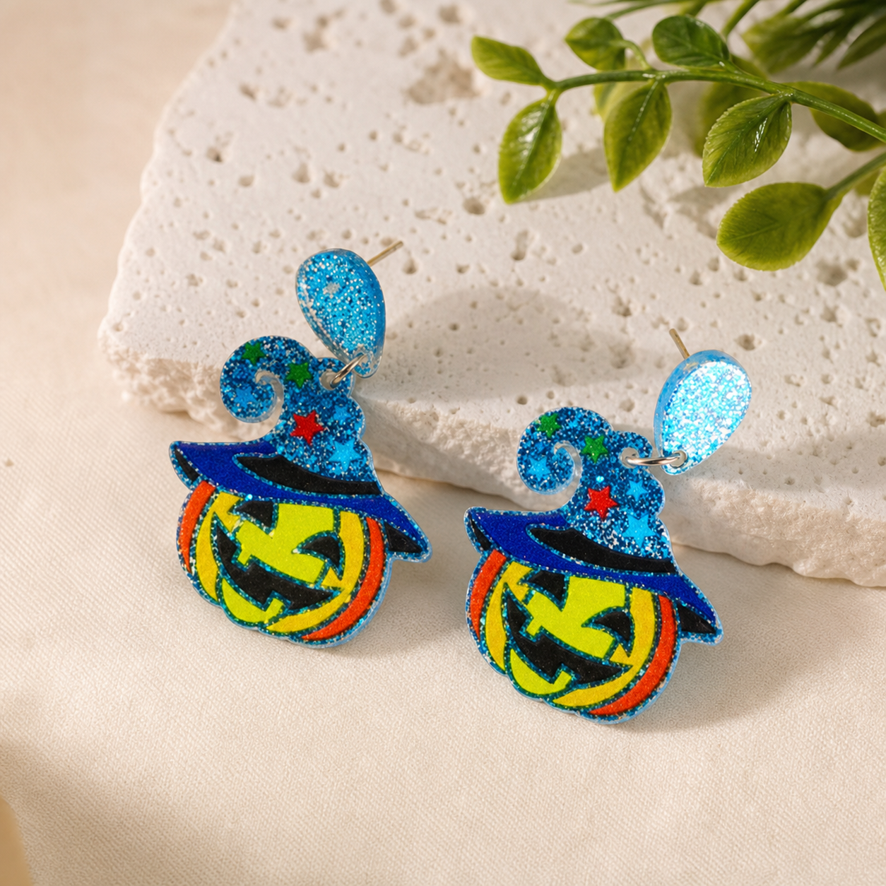 Colorful Glitter Dangle Earrings,Studio7Fashion